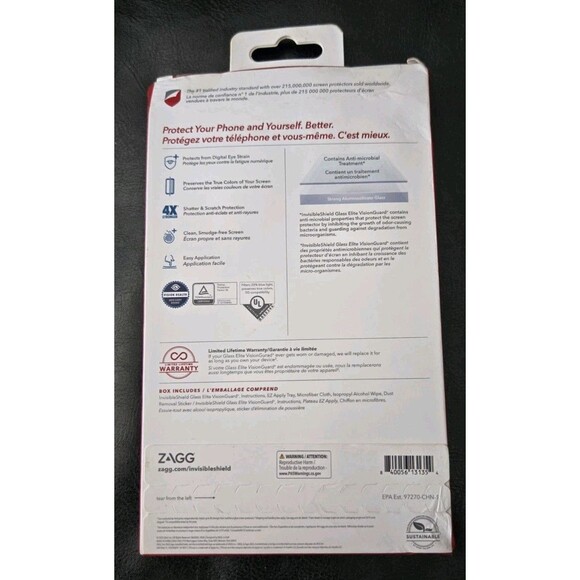 ZAGG Invisable Sheild Vision Guard + Screen Protector Apple IPhone 12 Pro Max - Picture 3 of 7